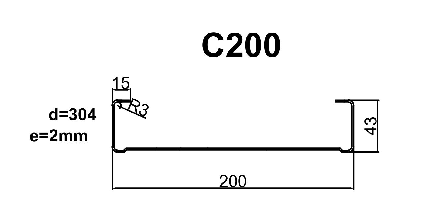 perfil acerma c 200