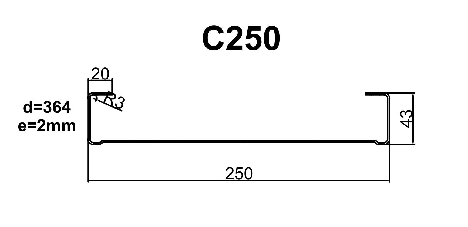 perfil acerma c 250